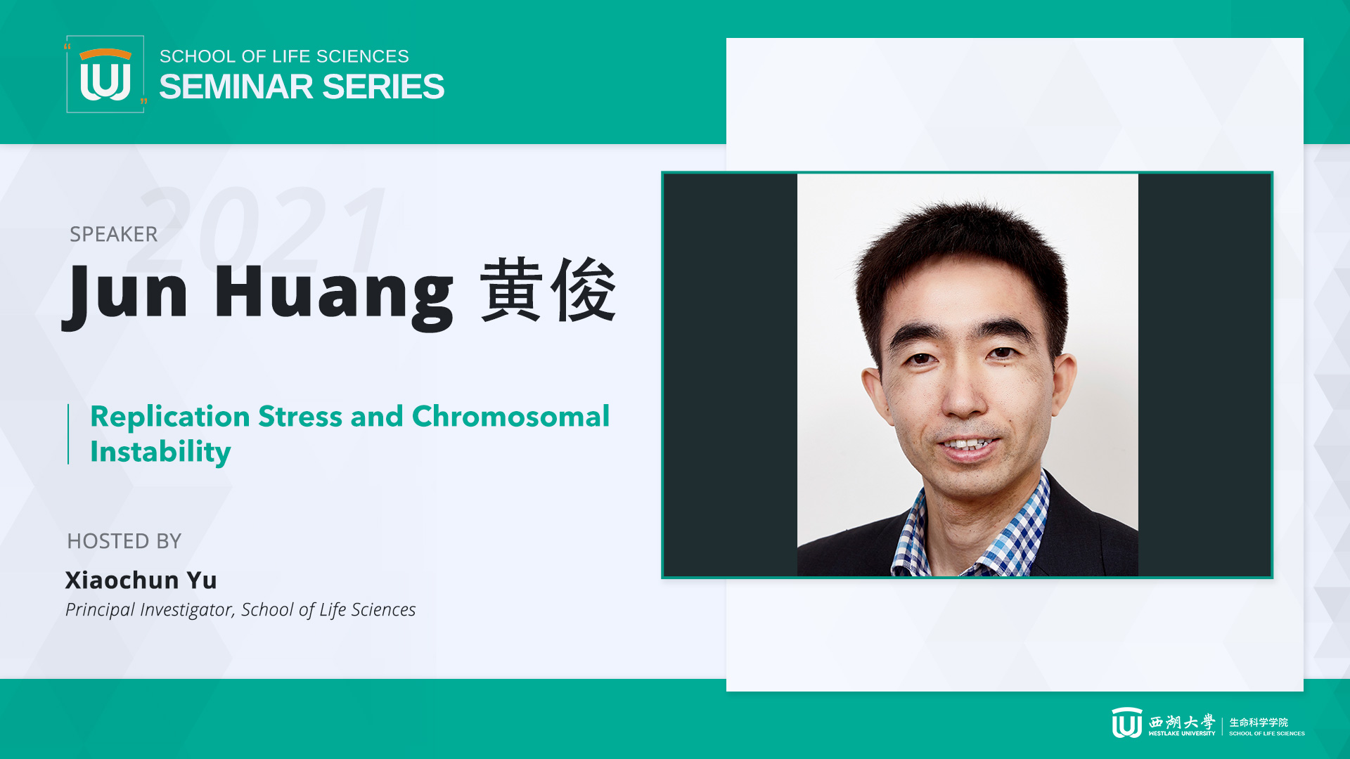 [SLS Seminar Series] Jun Huang - Replication Stress and Chromosomal ...