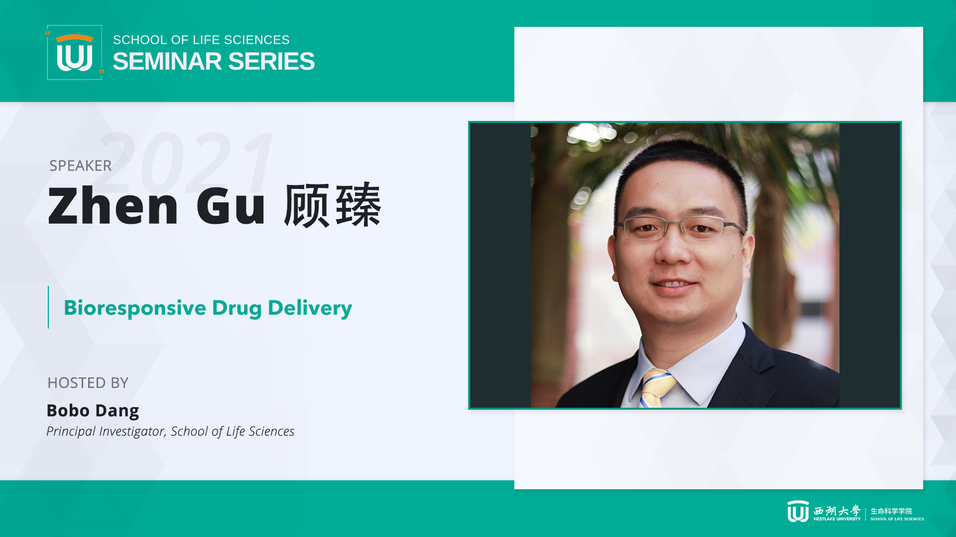[SLS Seminar Series] Zhen Gu - Bioresponsive Drug Delivery | School of ...