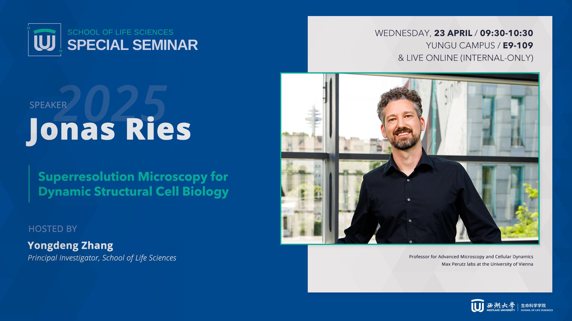[SLS Special Seminar] Jonas Ries - Superresolution Microscopy for ...